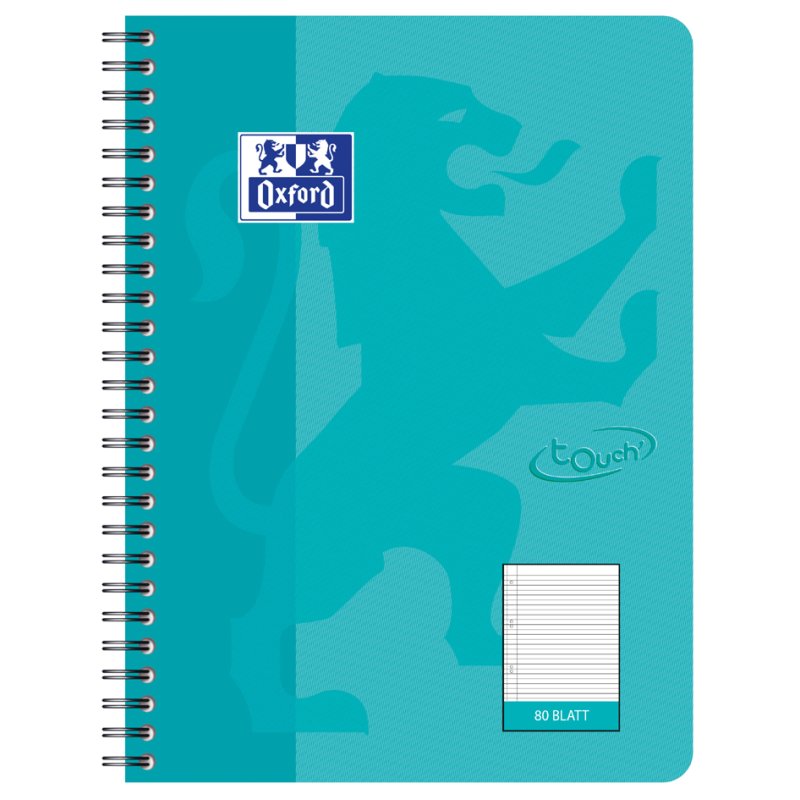 Oxford bloc universitaire Touch, B5, ligné, 80 feuilles